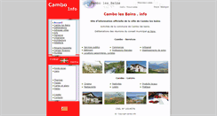 Desktop Screenshot of cambo-les-bains.info